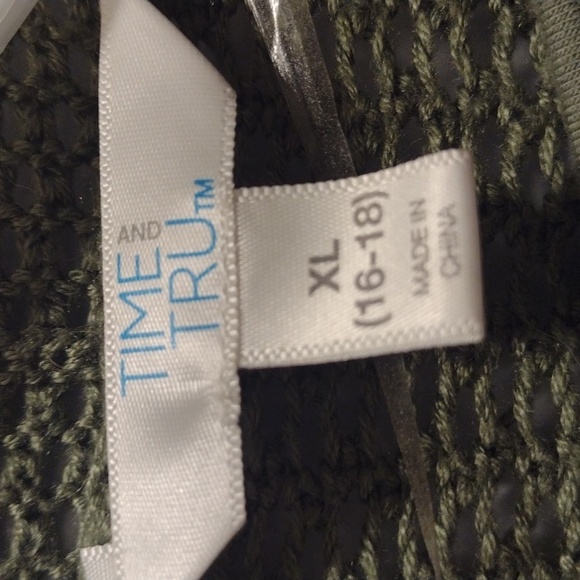 Women's Time and Tru dress with shawl. Bay leaf color size XL/XG(16-18). - Picture 6 of 8